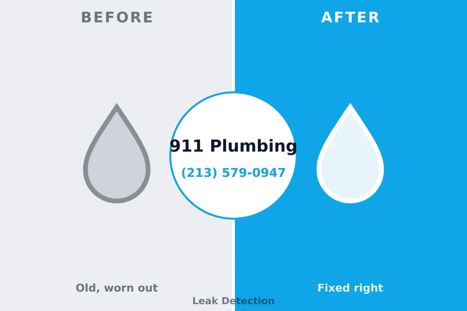 Before and after: plumbing repair Port Washington, NY